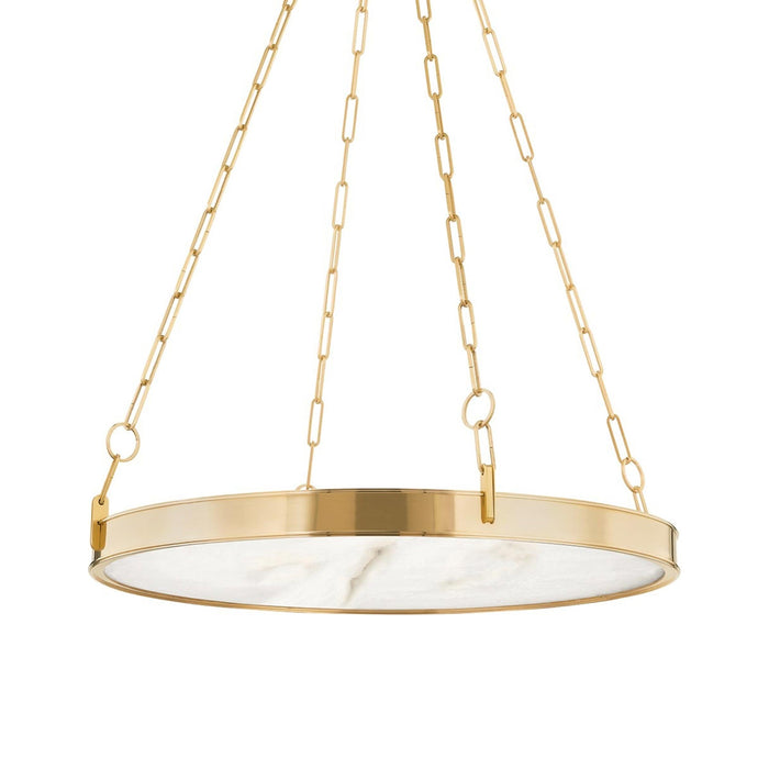 Kirby LED Chandelier in Aged Brass (Large).
