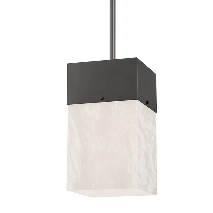 Times Square Pendant Light in Large/Black Nickel.