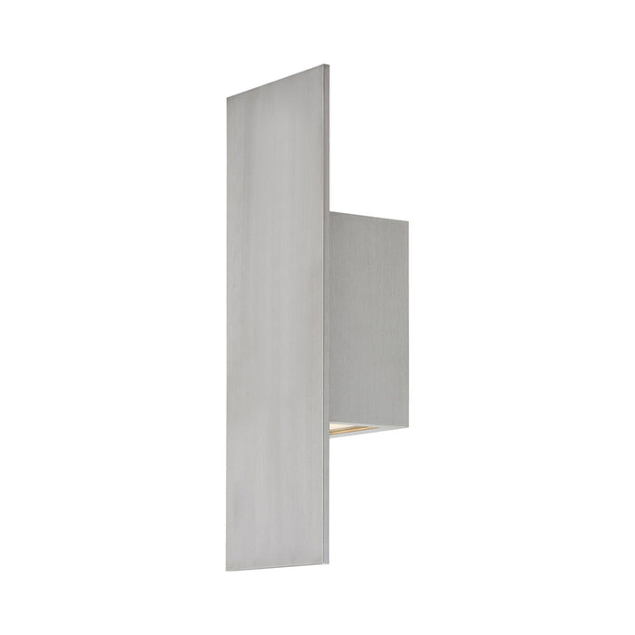 Icon Indoor/Outdoor LED Wall Light in Brushed Aluminum/Small.