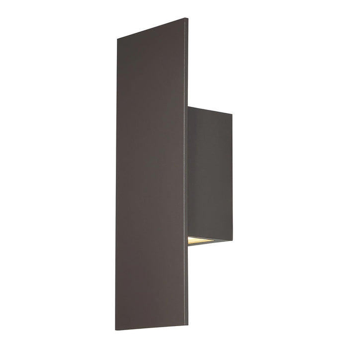 Icon Indoor/Outdoor LED Wall Light in Bronze (Large).