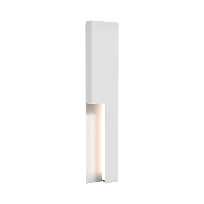 Incavo™ Outdoor LED Wall Light in Large/Textured White.