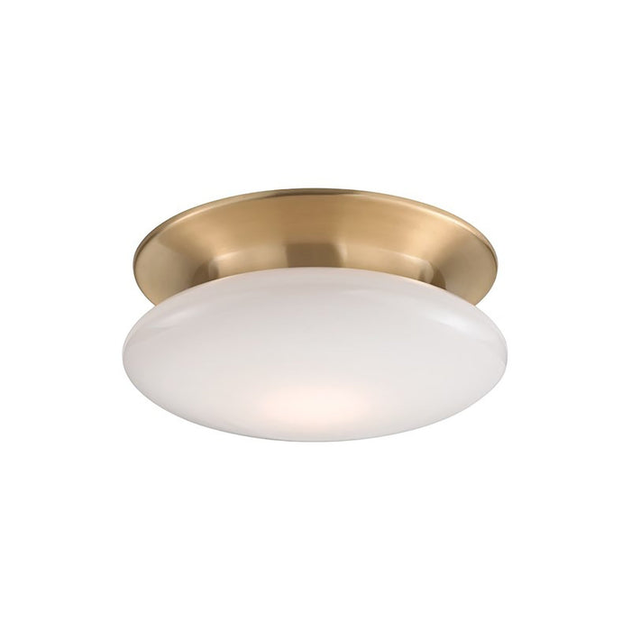 Irvington LED Flush Mount Ceiling Light Small/Satin Brass.