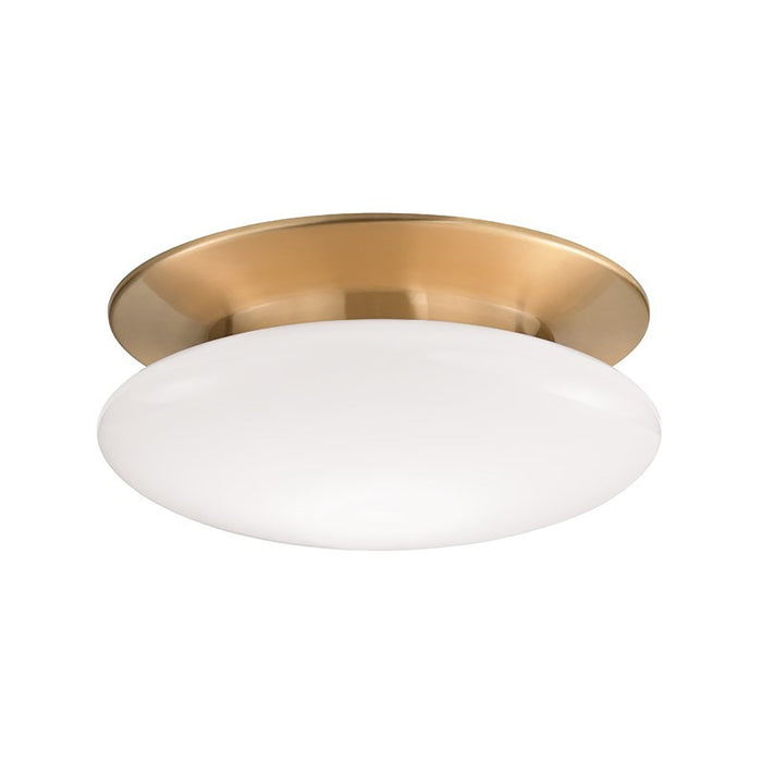 Irvington LED Flush Mount Ceiling Light Medium/Satin Brass.