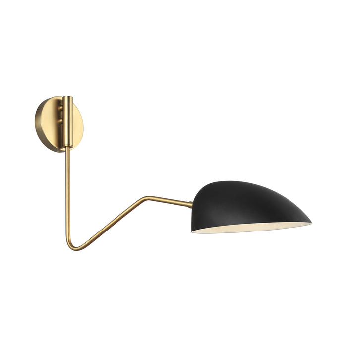 Jane Adjustable Wall Light in Midnight Black.