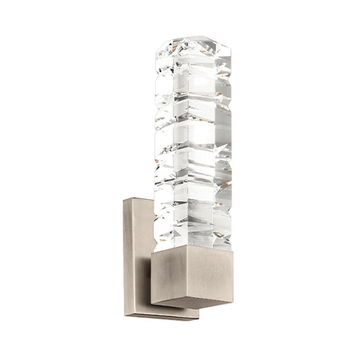 Juliet LED Bath Vanity and Wall Light in Brushed Nickel (15-Inch).