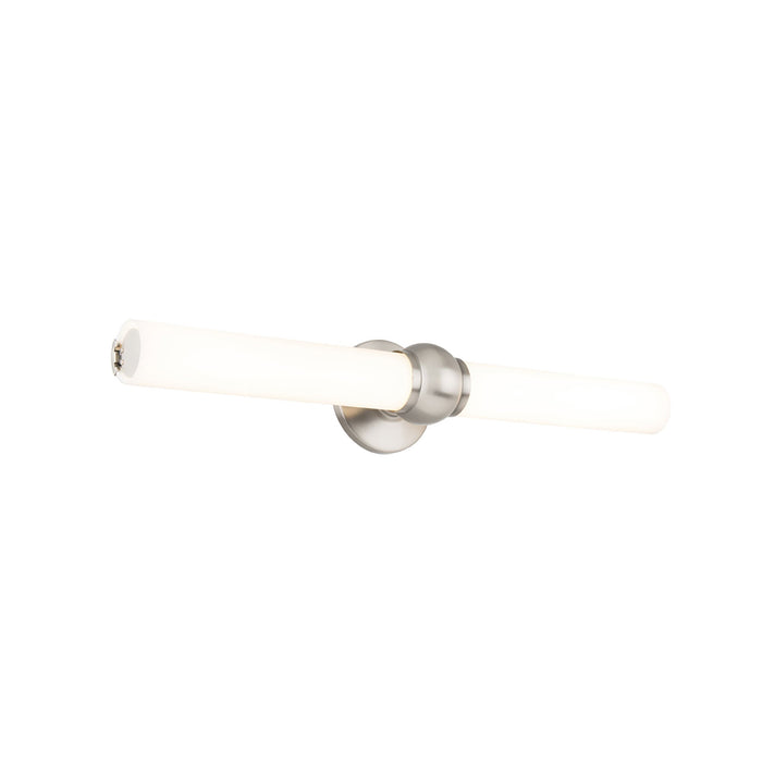 Juliet LED Bath Wall Light in Brushed Nickel (Small).