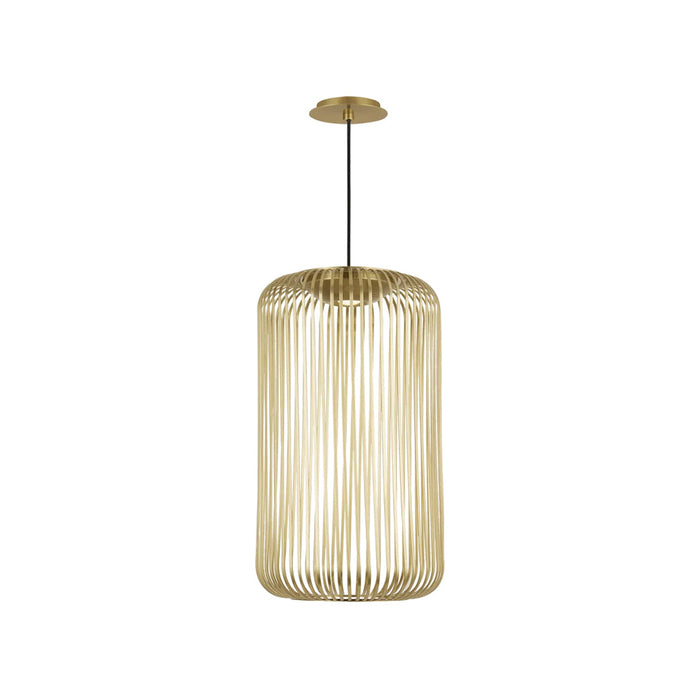 Kai LED Pendant Light in Plated Brass (Small).