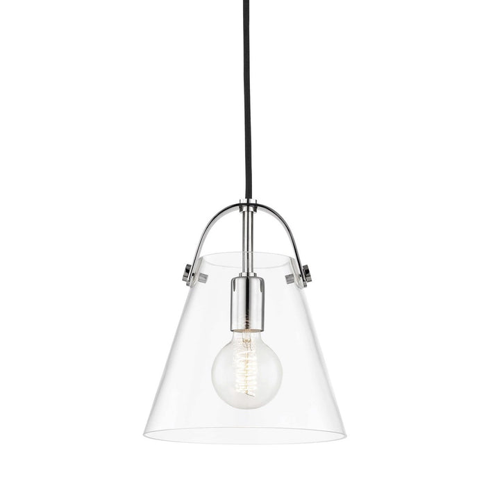 Karin Pendant Light in Polished Nickel/Small.