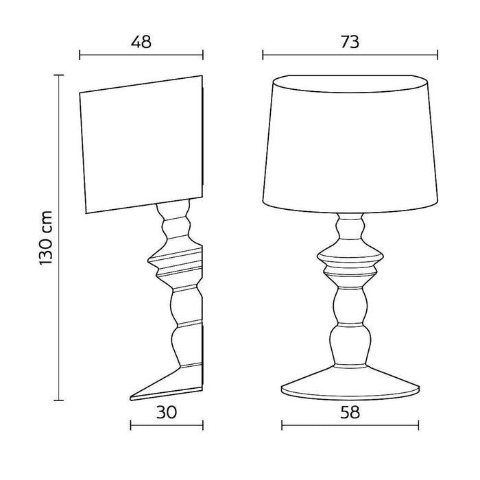 Alibabig LED Floor Lamp - line drawing.