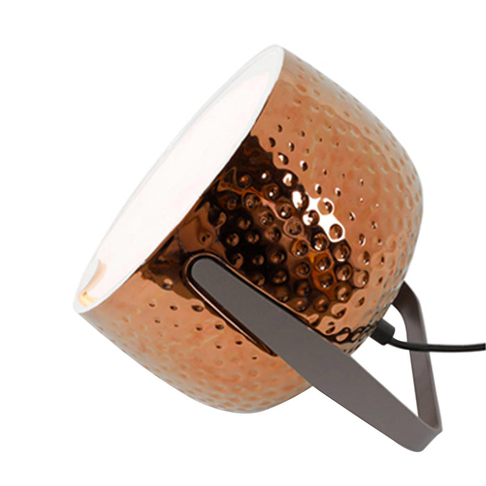 Bag LED Floor Lamp in Ceramic With Texture/Glossy Bronze.