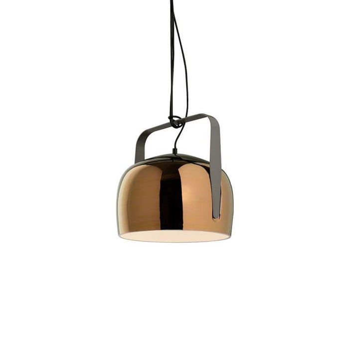 Bag LED Pendant Light in Smooth Ceramic/Glossy Bronze (Small).