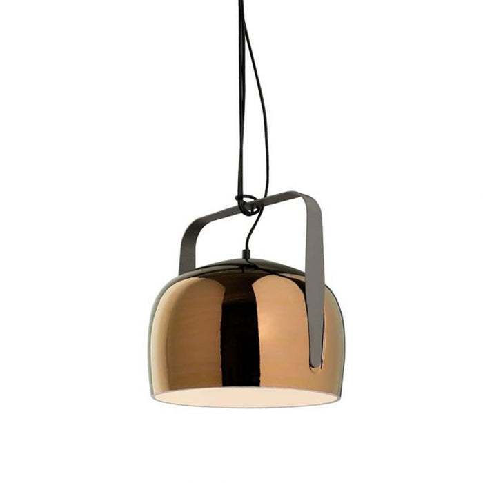 Bag LED Pendant Light in Smooth Ceramic/Glossy Bronze (Large).