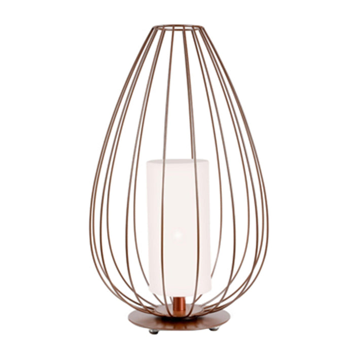 Cell LED Floor Lamp in Glossy Bronze (21.65-Inch).