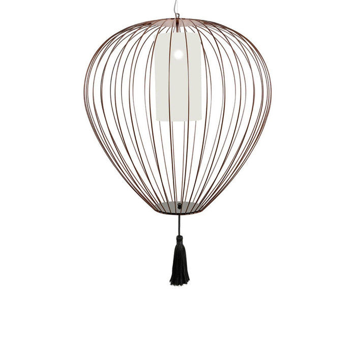 Cell LED Pendant Light in Glossy Bronze (22.44-Inch).