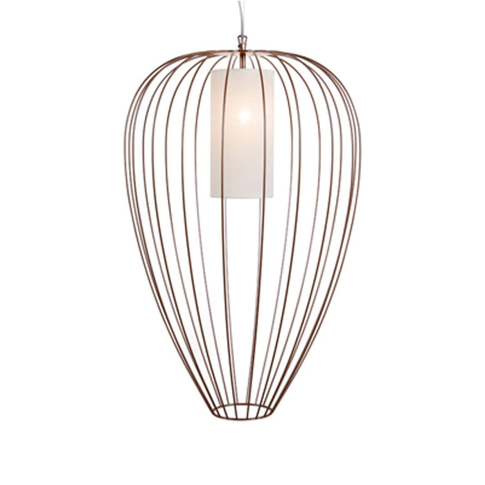 Cell Outdoor LED Pendant Light in Glossy Bronze (21.65-Inch).
