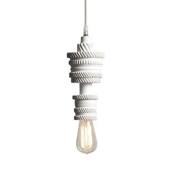 MEK 2 LED Pendant Light in White Ceramic (18W).