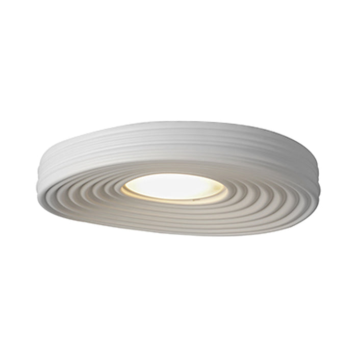 R.O.M.A LED Semi Flush Mount Ceiling Light in White.