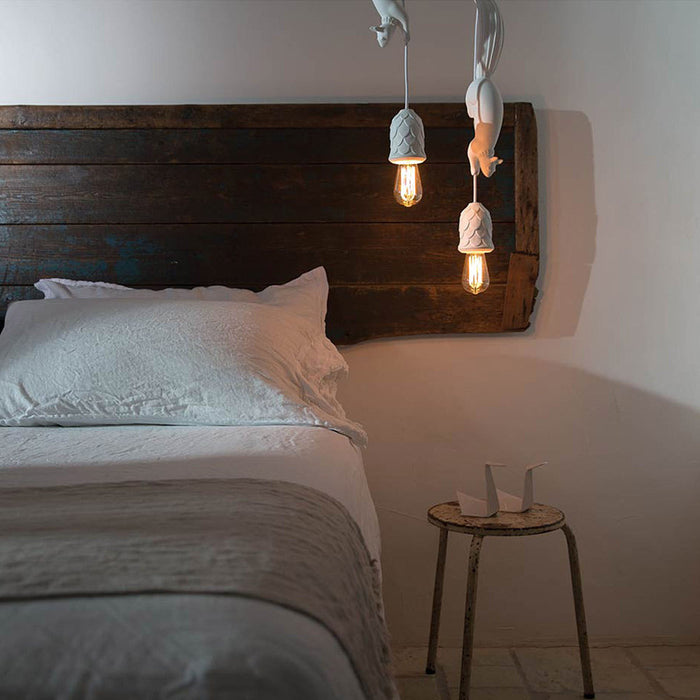Sherwood LED Pendant Light in bedroom.