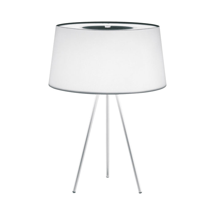 Tripod Table Lamp in White.