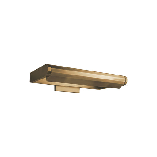 Kent LED Swing Arm Wall Light in Aged Brass/Small.
