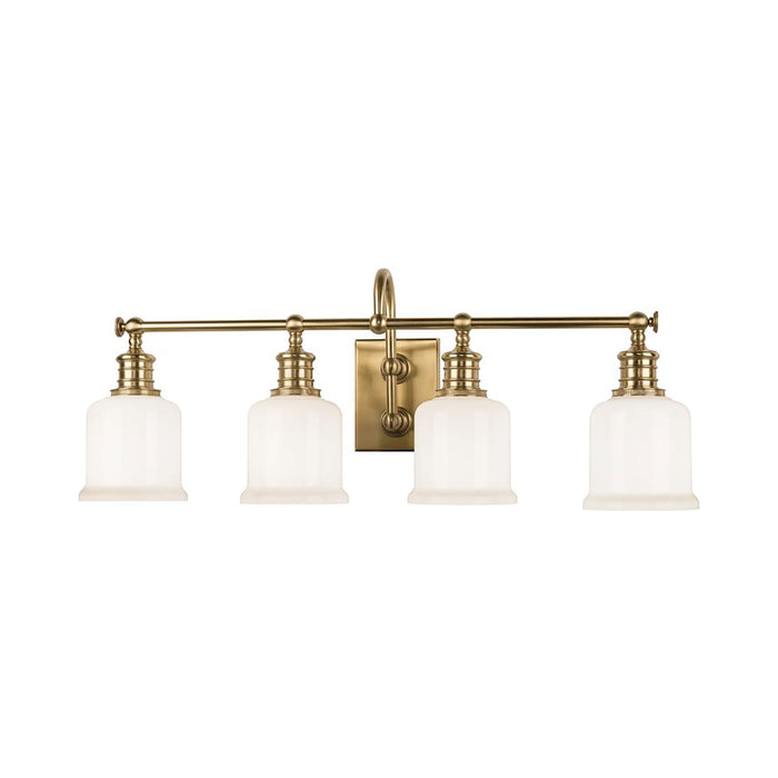 Keswick Vanity Light in 4-Light/Aged Brass.