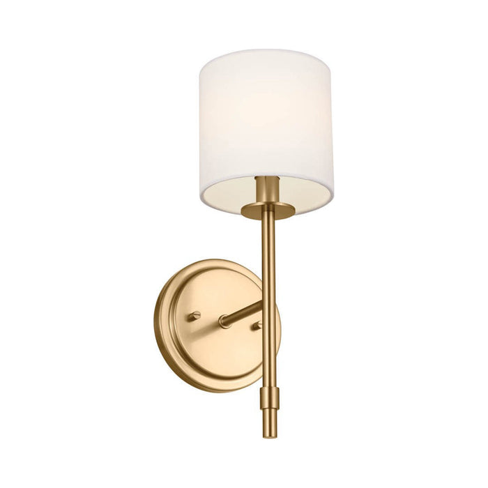 Ali Wall Light in Brushed Natural Brass.