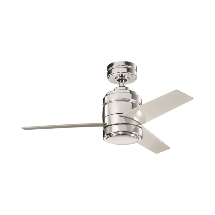Arkwright LED Ceiling Fan in Polished Nickel/38-Inch/Polycarbonate.