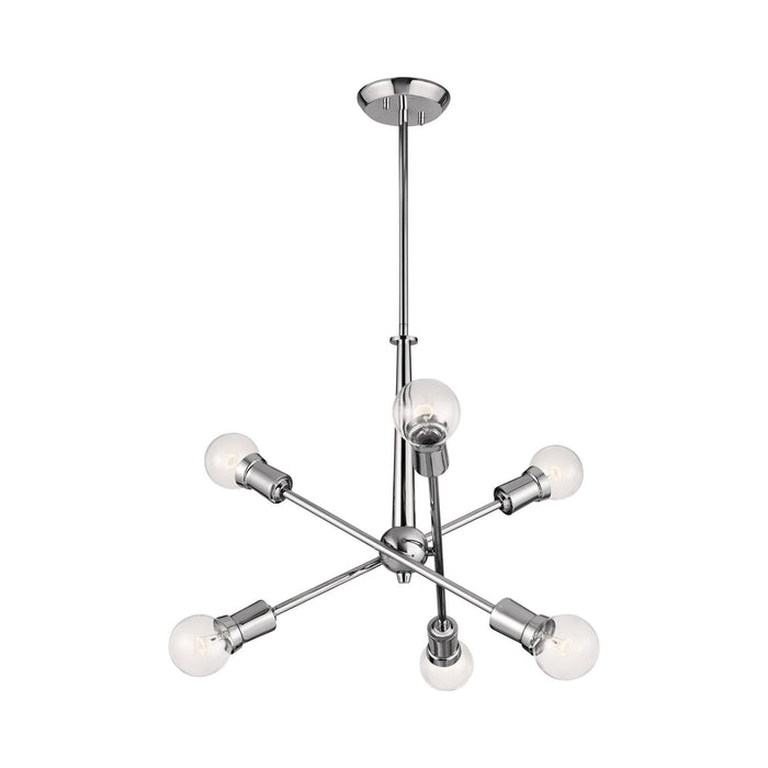 Armstrong Chandelier in 6-Light/Chrome.