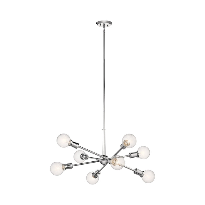 Armstrong Chandelier in 8-Light/Chrome.