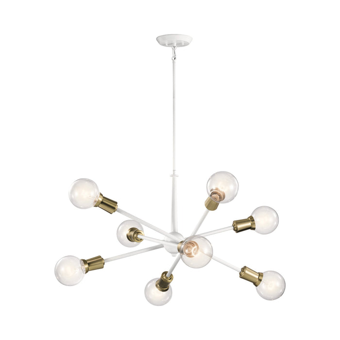 Armstrong Chandelier in 8-Light/White.