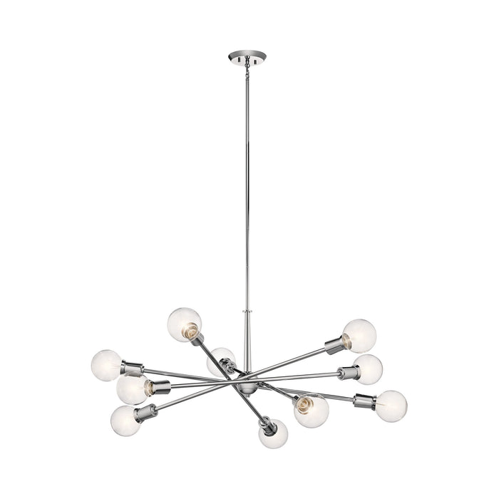 Armstrong Chandelier in 10-Light/Chrome.