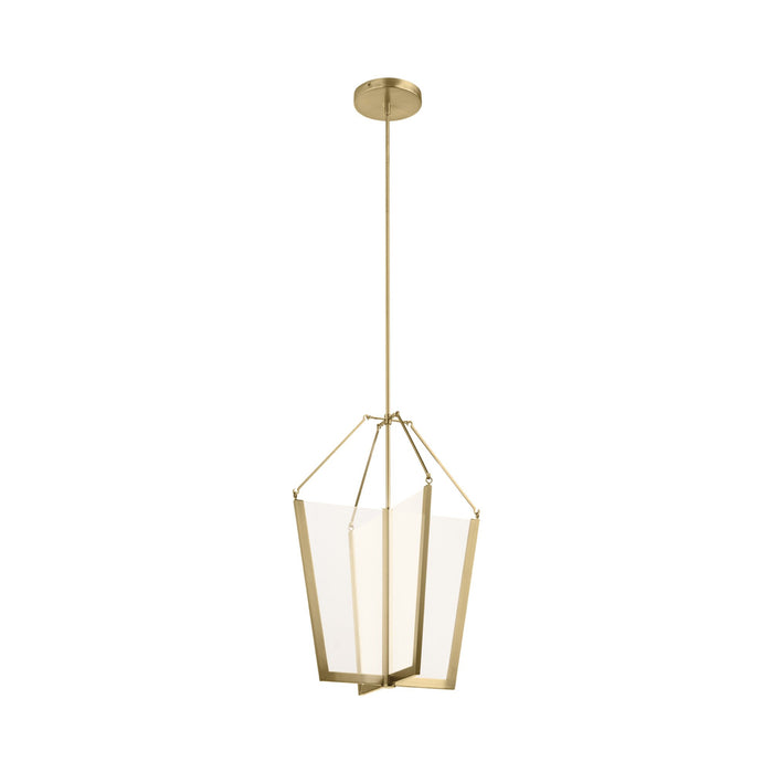 Calters LED Pendant Light in Large/Champagne Gold.
