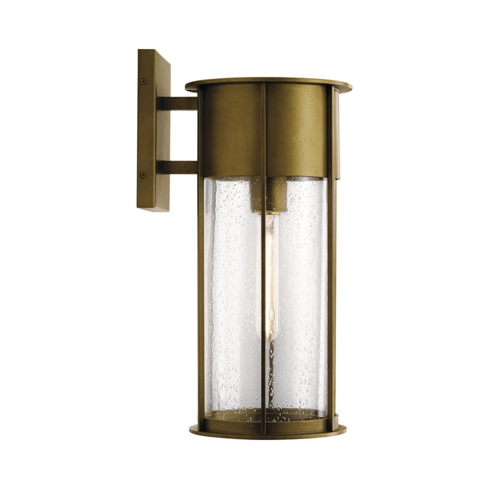Camillo Outdoor Wall Light in Large/Natural Brass.