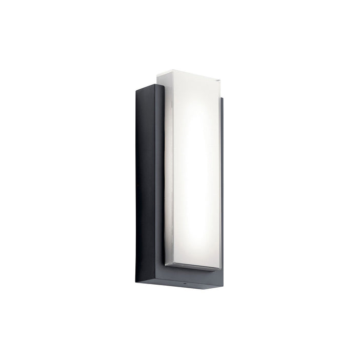 Dahlia Outdoor LED Wall Light in Small/Black.