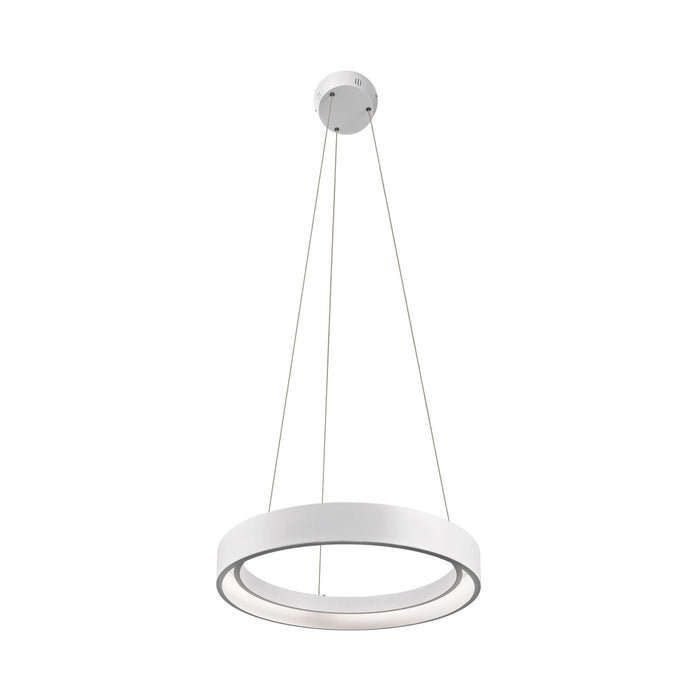 Fornello LED Pendant Light in Small/Textured White.
