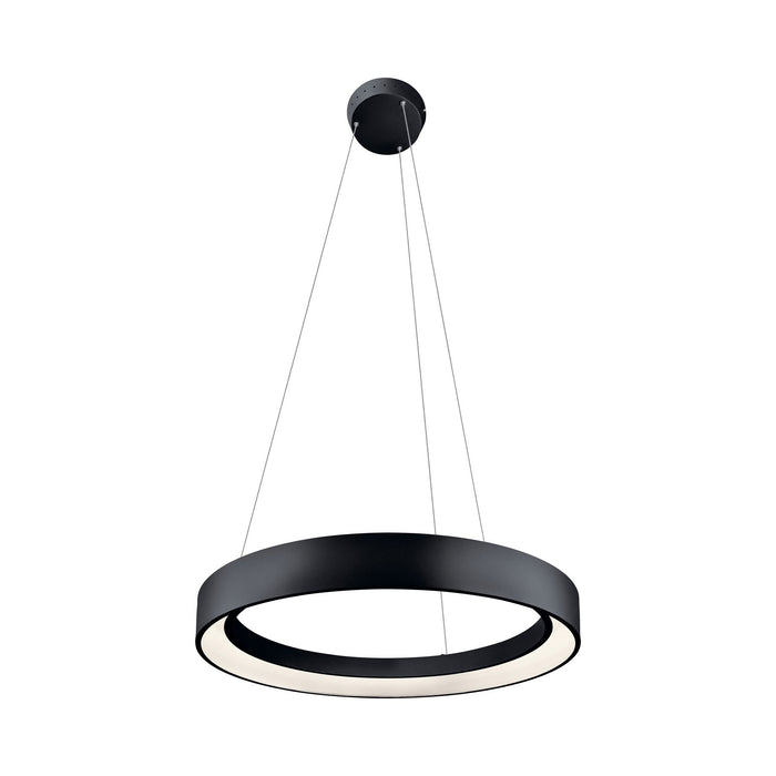 Fornello LED Pendant Light in Medium/Textured Black.