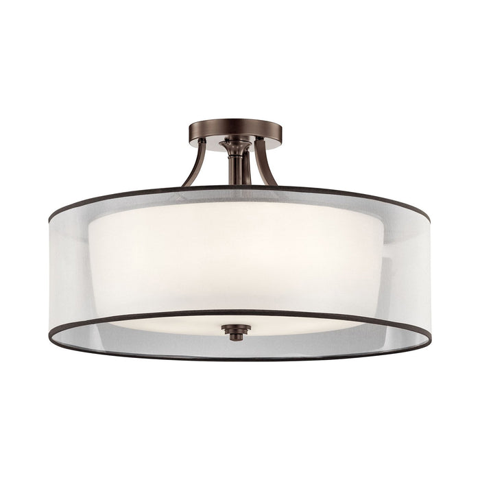 Lacey Semi Flush Mount Ceiling Light in 5-Light/Mission Bronze.