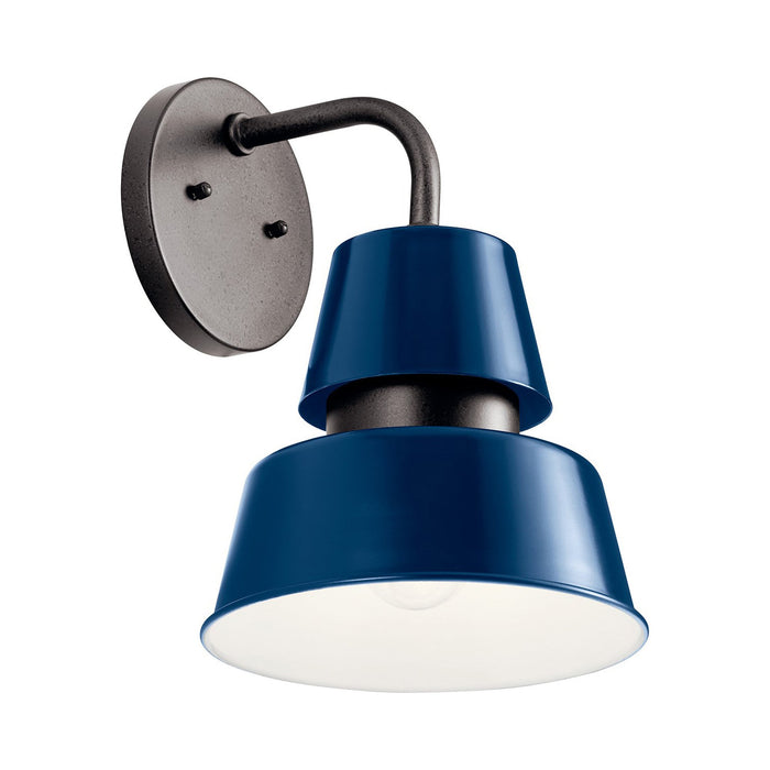 Lozano Outdoor Wall Light in Large/Catalina Blue.
