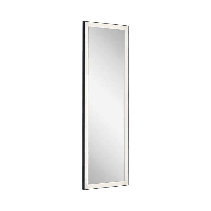 Ryame LED Mirror in Medium/Rectangular/Matte Black.