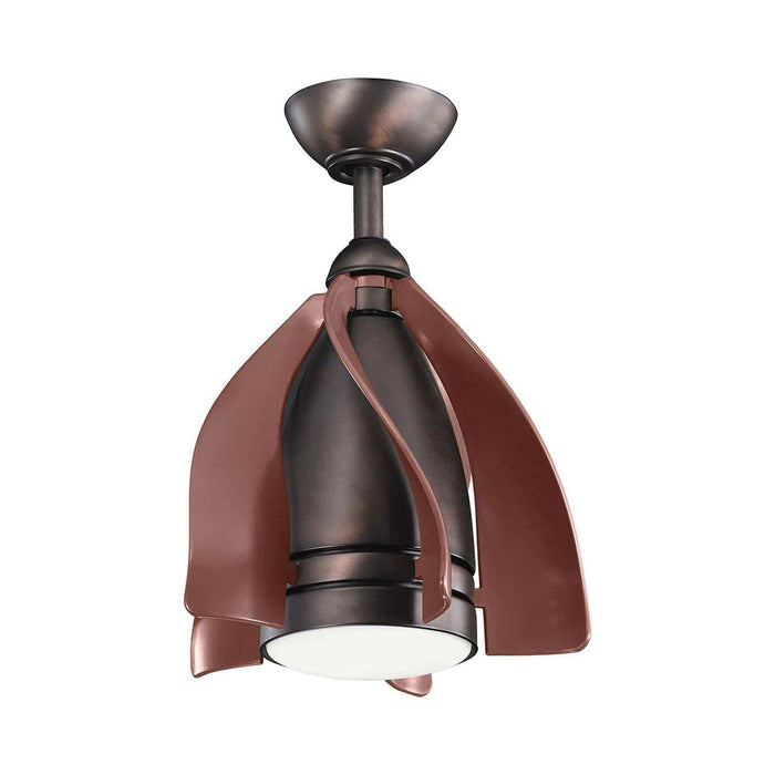 Terna LED Ceiling Fan in Oil Brushed Bronze.