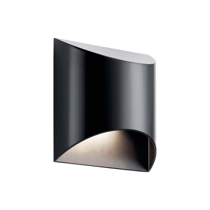 Wesley LED Outdoor Wall Light in Black (1-Light).