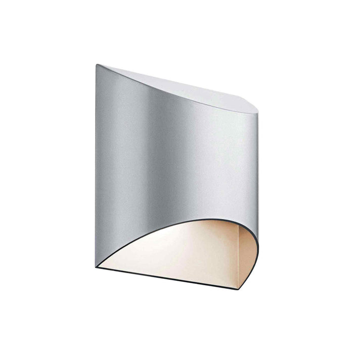Wesley LED Outdoor Wall Light in Platinum (1-Light).