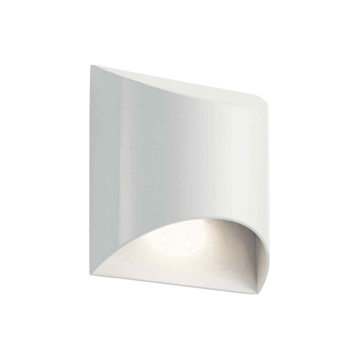 Wesley LED Outdoor Wall Light in White (1-Light).