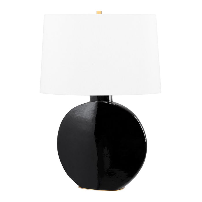 Kimball Table Lamp in Aged Brass/Black.