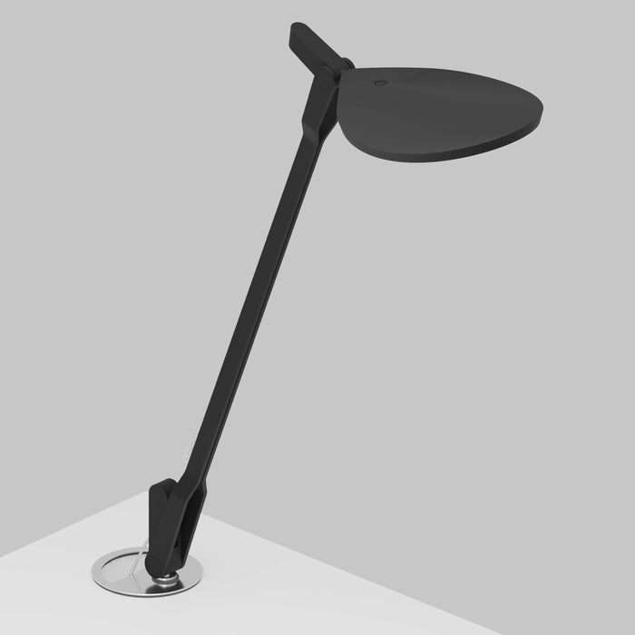 Splitty LED Desk Lamp in Matte Black/Grommet Mount .