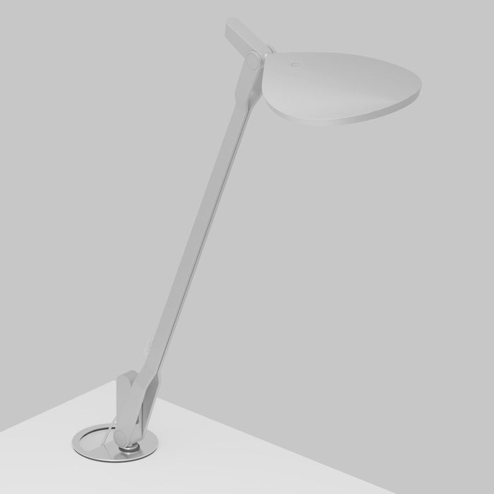 Splitty LED Desk Lamp in Silver/Grommet Mount .