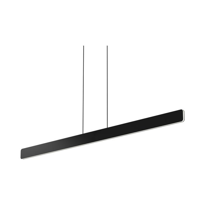 Sub LED Linear Pendant Light in Matte Black.