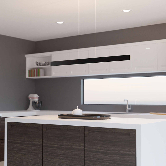 Sub LED Linear Pendant in kitchen.