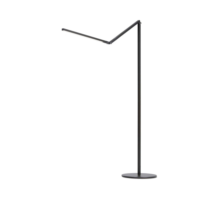 Z-Bar LED Floor Lamp in Metallic Black.