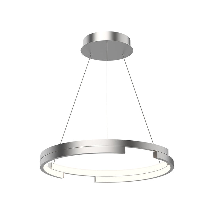 Anello Minor LED Pendant Light in Small/Brushed Nickel.